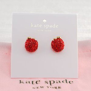 Kate Spade Dashing Apple Stud Earrings (with Dust Bag) Brand New